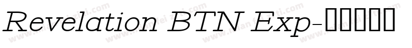 Revelation BTN Exp字体转换